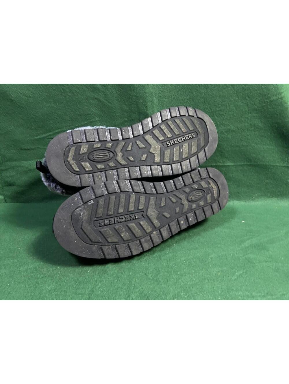 Skechers Bobs Women's Size 9.5 Keepsakes Ice Angel Charcoal Slip On Shoes Furry - Picture 9 of 11